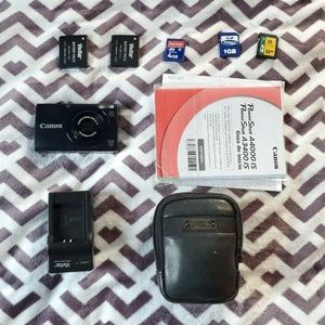 Canon PowerShot A3400 IS 16.0MP Digital Camera - Black